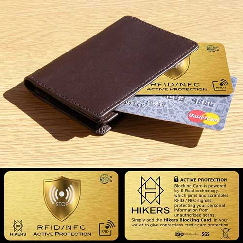 Porte Feuille Avec Protection RFID Anti-piratage Pour Cartes Bancaires