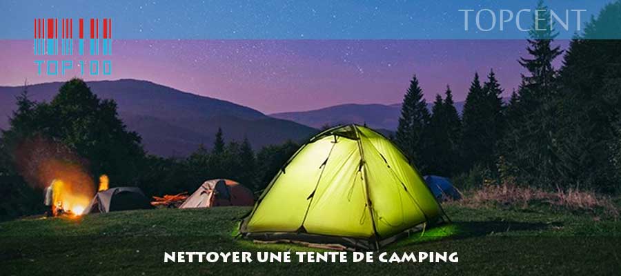 nettoyer une tente de camping