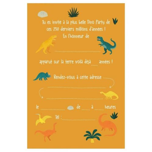 invitation enveloppe dinosaure 3