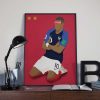 Affiche Kylian Mbappé, L'équipe De France De Football vendu par Hana
