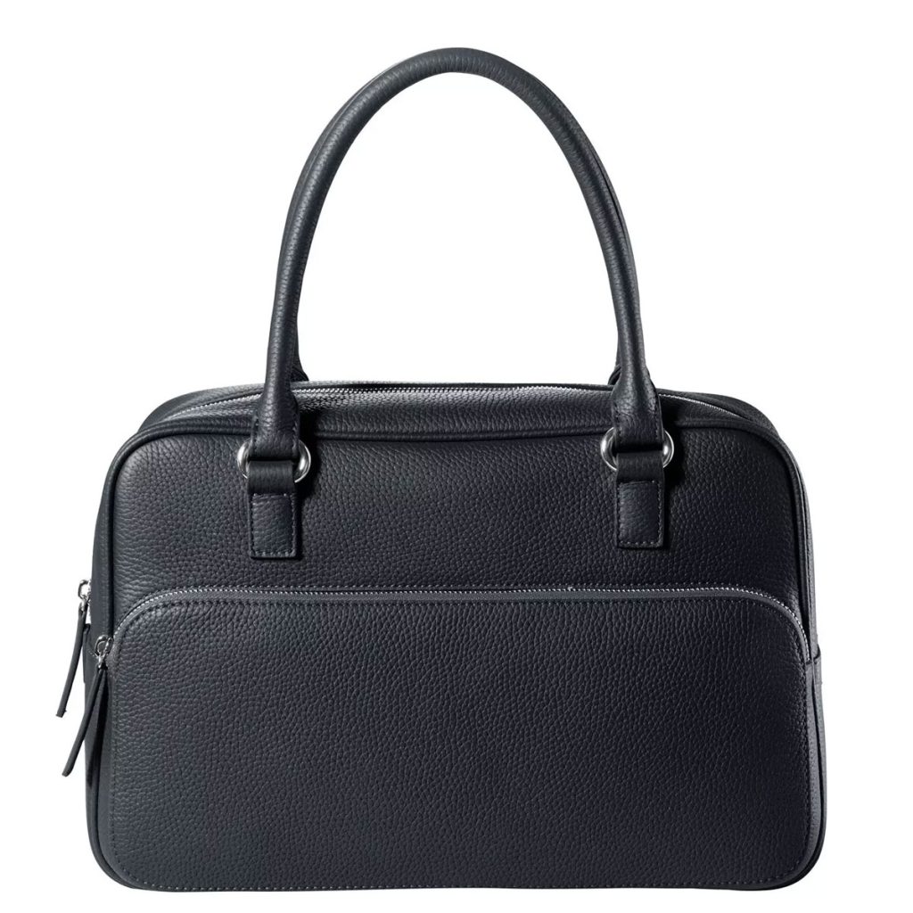 Sac à Main Femme En Cuir Cobb And Co - Noir - Taille Medium - Occasion En Bon état - Style épaule Zip