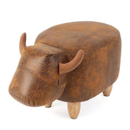 tabouret vache marron