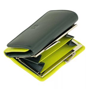 portefeuille compact femme cuir